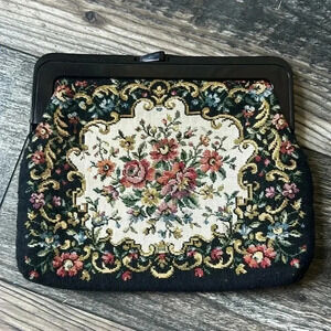Vintage Tapestry Small Clutch Purse